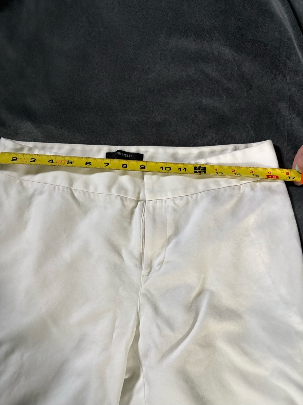 Forever 21 White Low-Rise Straight Pants - Picture 5 of 6